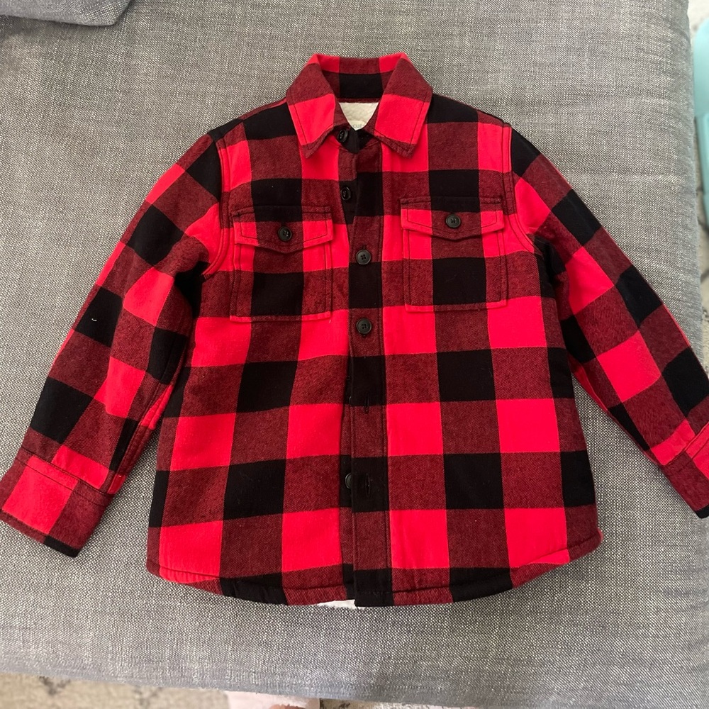 Crewcuts Boys Plaid Fleece Jacket